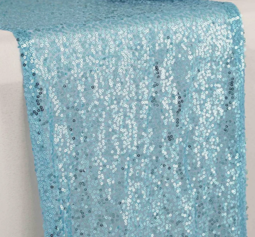 Sequin Light Blue Sash