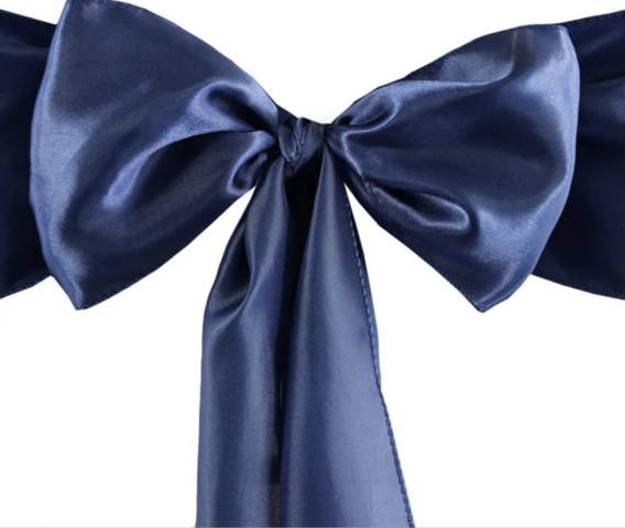 Satin Navy Blue Sash