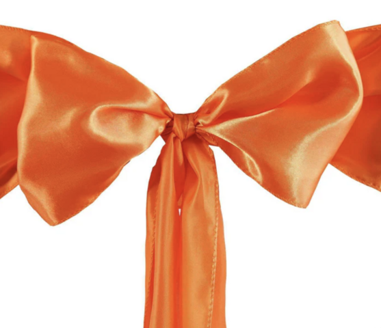Satin Orange Sash