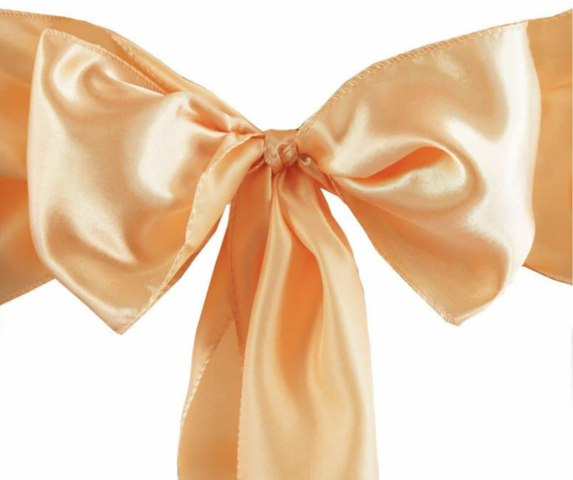Satin Peach Sashes