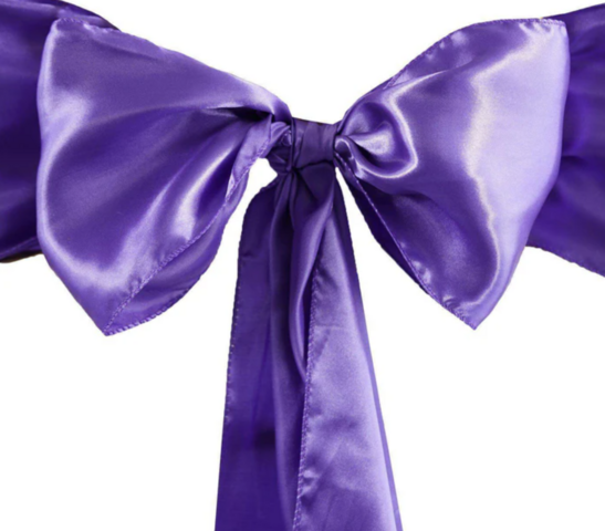 Satin Purple Sash