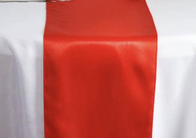 Satin Red Runner