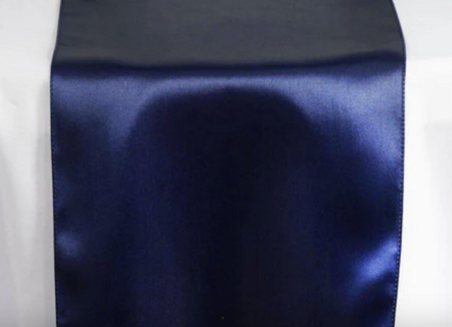 Satin Navy Blue Runner
