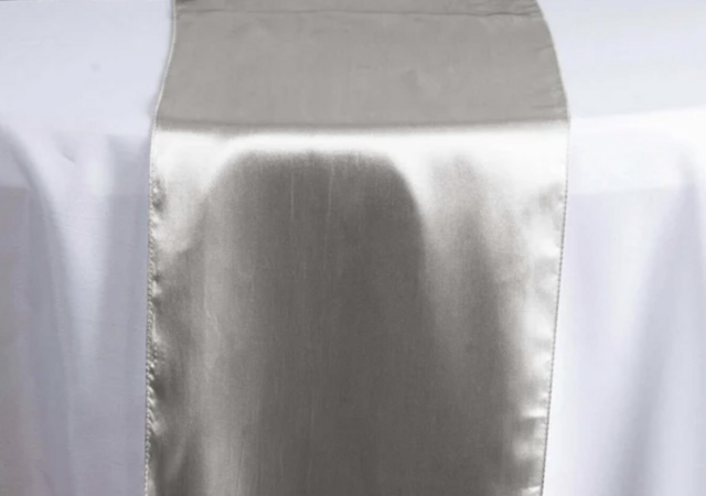 Satin Silver Runner