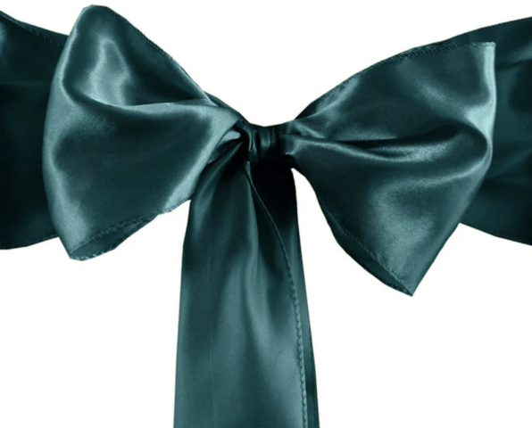 Satin Teal Sash
