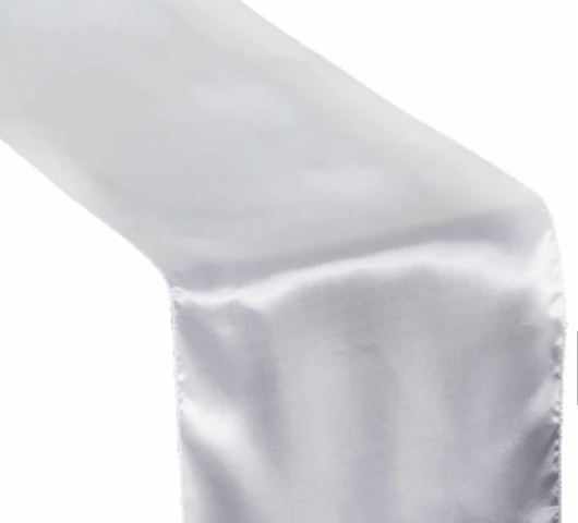 Satin White Runner