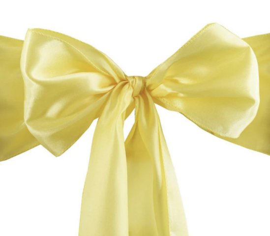 Satin Yellow Sashes