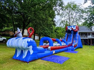 19ft Octopus slide with slip and slide attachment 