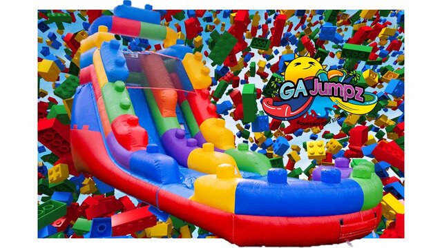 Block Party 16 Foot Tall Water Slide