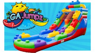 Block Party 16 Foot Tall Water Slide