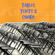 Tents, Tables, Chairs