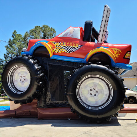 monster truck water slide 