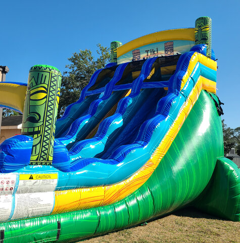 tiki party water slide rental double lane sarasota 