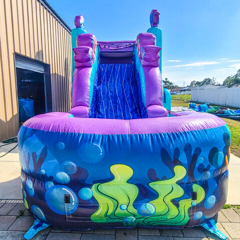 purple mermaid water slide SWFL