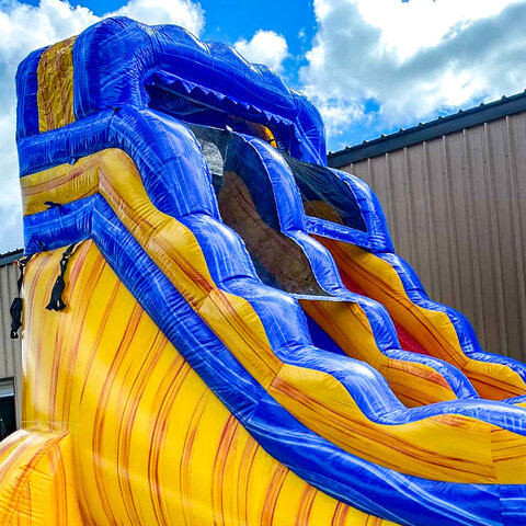 yellow water slide rental