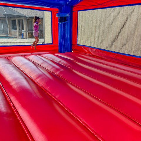 inside huge bounce house FL 