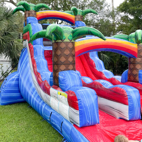 tropical water slide rental 