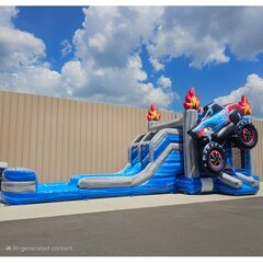 Blue Monster Truck Combo
