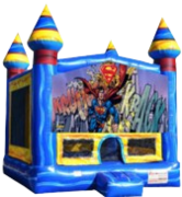 Bounce House with Themed Banner