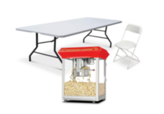 Table, Chairs, Concessions, Generators