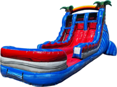 Baha Blast Dual Lane Inflatable Water Slide