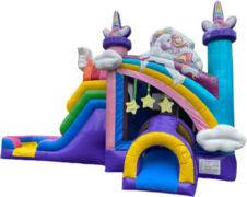 Unicorn Inflatable combo with Slide