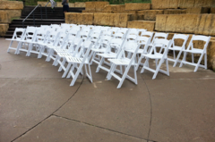 White Garden Chairs *Non Setup*
