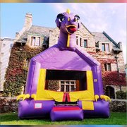 Purple Dino Bounce House  