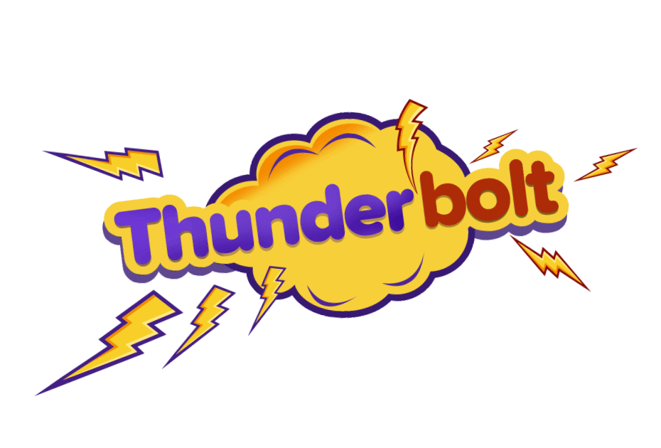 thunderbolt bounce house logo