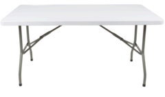 6 Foot White Folding Table