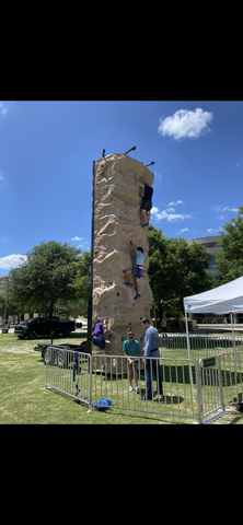 Rock climbing wall 