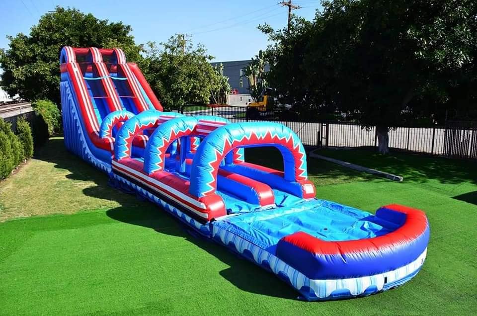 Bouncy water deals slide rental