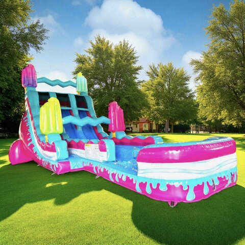 19ft Freeze Pop Falls Dual Lane Slide