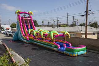 29ft Teal Crush Dual Lane Waterslide