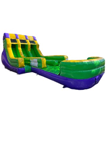 15ft Mardi Gras Double Double Waterslide