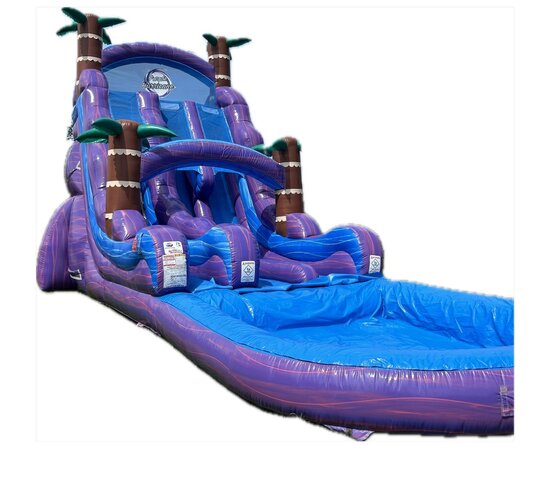 22ft Double Hurricane Waterslide