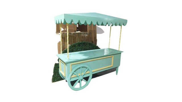 Mint Green Laduree Cart