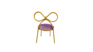 Purple Bow Chair