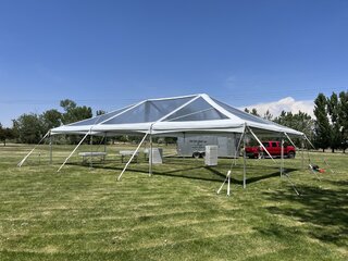 30'x45' Clear Top Frame Tent