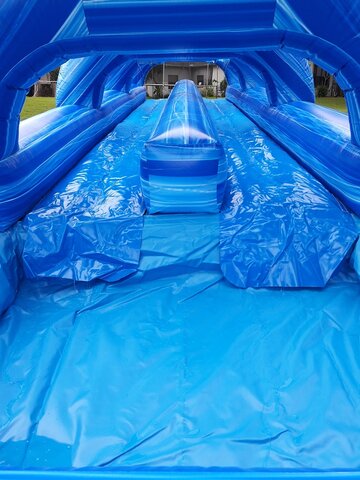 Bounce Genie dual lane slip n slide 4 www.BounceGenieTampa.com Tampa Water Slide Bounce House and Party Rentals Service