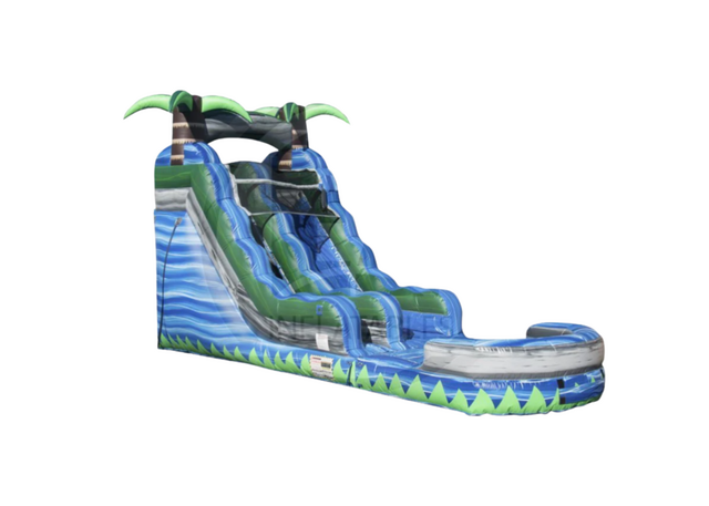 Blue Crush - 15 FT Water Slide with Deep Pool (Wet)