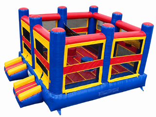 Sports Bounce House 4-in-1 (Volleyball, Jousting, Basketball, XL Bounce House)