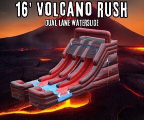 16 FT Volcano Rush Dual Lane
