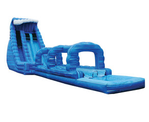 27 ft Blue Crush Dual Lane Water Slide with Pool
