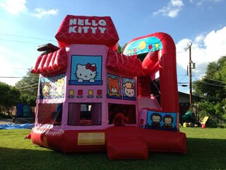 Hello Kitty 5 In 1 Combo Inflatable Bounce House