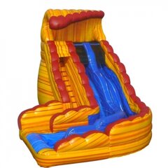 18’ LAVA DUAL LANE WATER SLIDE