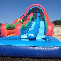 Rip N Dip water slide with pool	