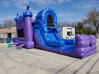 Frozen Palace Combo Jumpy House and Slide