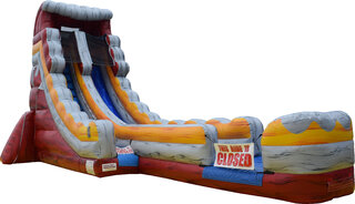 Giant Volcano Water Slide