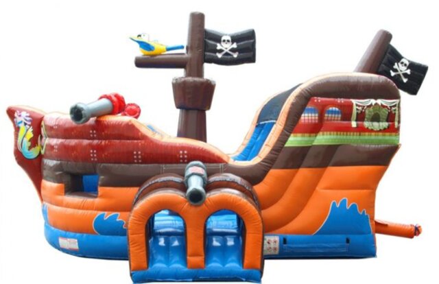 Pirate Ship Bounce House Slide Combo 